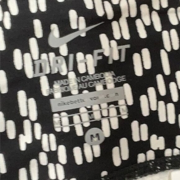DRI-FIT Nike Running Size M Leggings black and white graphic print - Picture 3 of 4